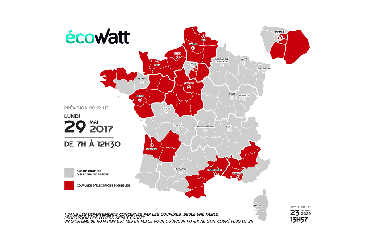 Délestage du réseau électrique